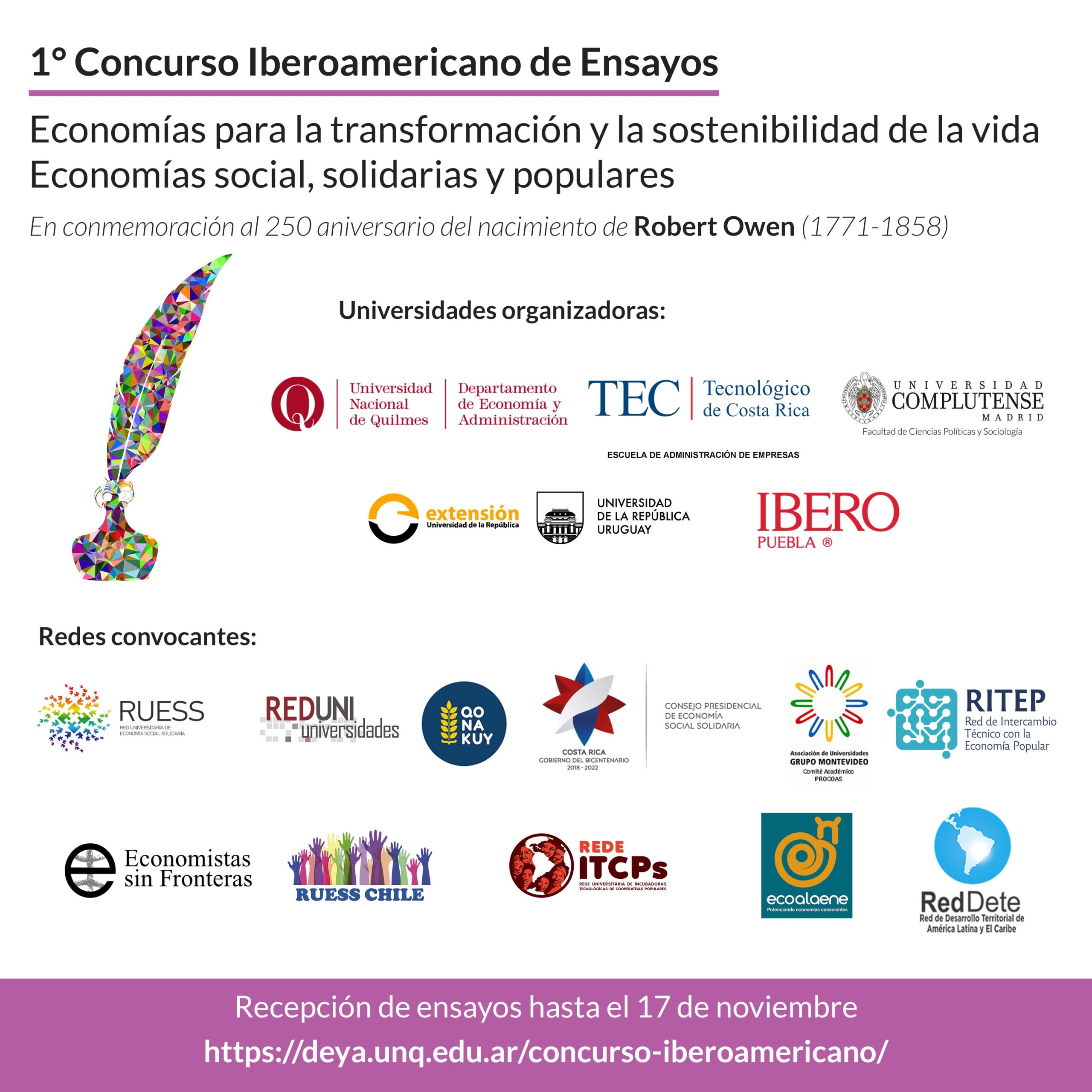 (Español) #Convocatoria 1° Concurso Iberoamericano de Ensayos – UNQ