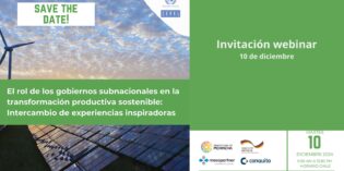 Webinar. El rol de los gobiernos subnacionales en la transformación productiva sostenible.